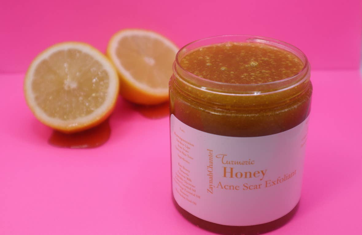 ZaynahChantel LLC - Wholesale Facial Exfoliant/Scrub - Turmeric Honey Exfoliant 1