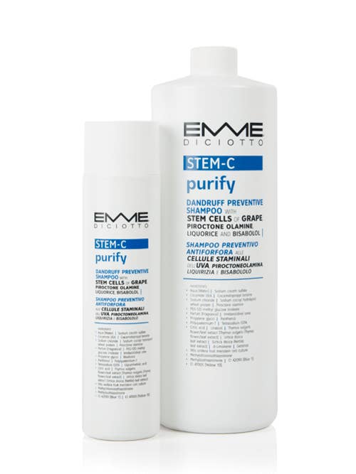 STEM-C Purify Anti-Dandruff Shampoo for wholesale by VORGES COIFFURE avec Emme Diciotto France