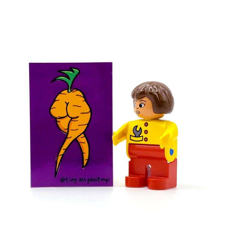 Pegatina de zanahoria 🇺🇸 para venta al por mayor de tiny ass paintings