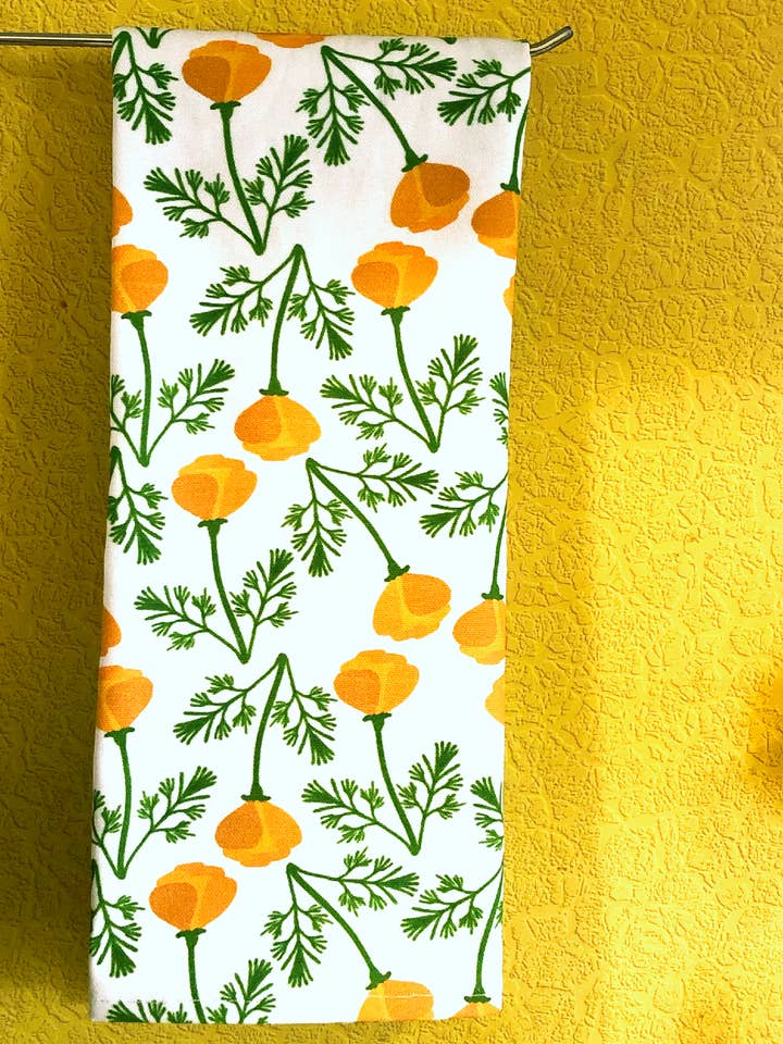 Poppy Kitchen Towels for wholesale by Pocket Press
