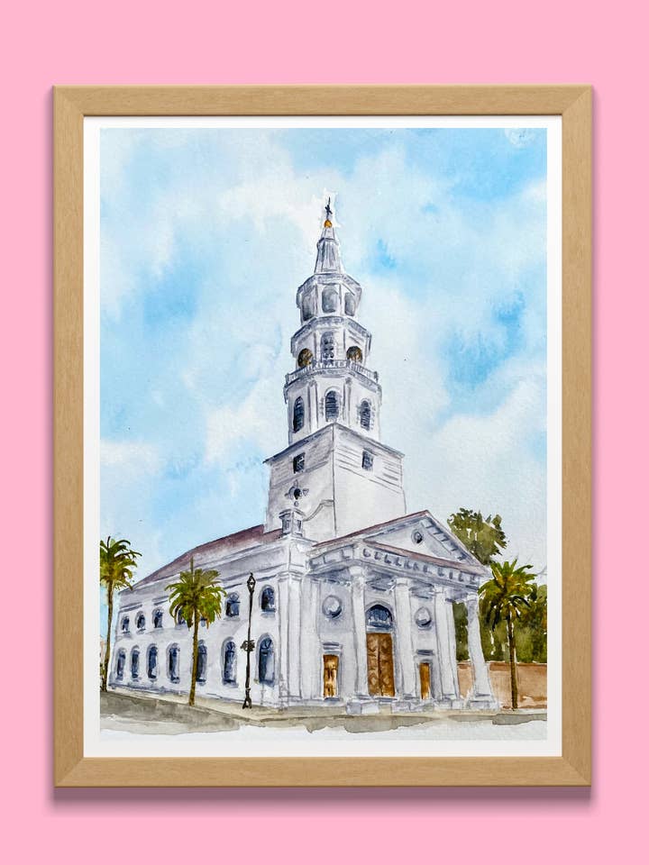 St. Michael's Church Art Print for wholesale by Alfred & Lu