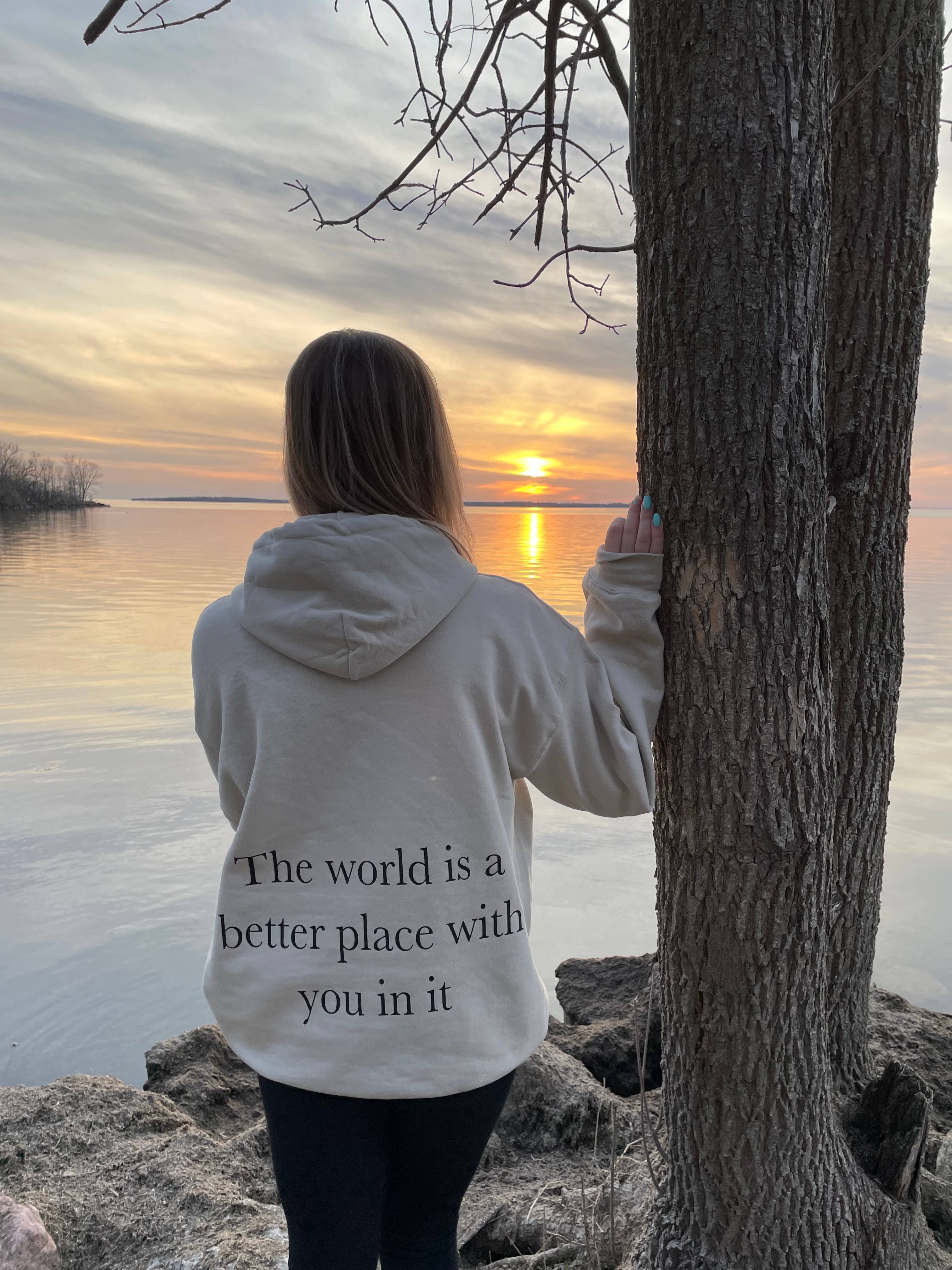 Stec Creations - Wholesale Hoodie - Women's - The World Is A Better Place With You Sweater