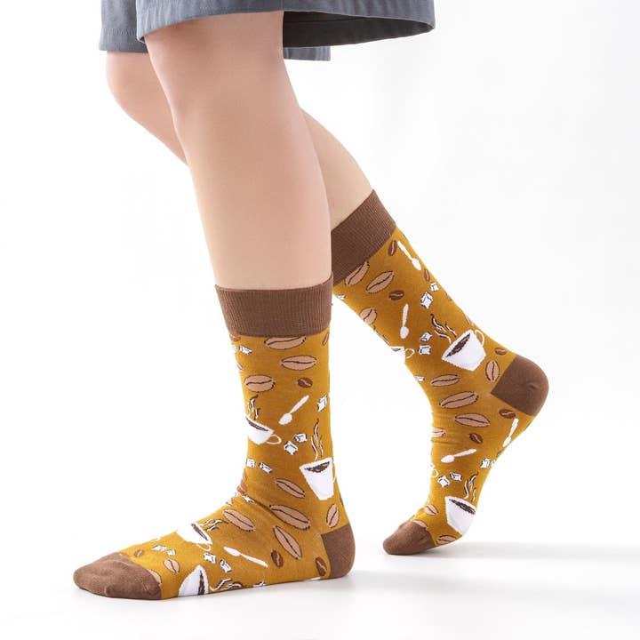 Marc JoJo - Wholesale Socks - Unisex - 'Aroma de Café' patterned socks