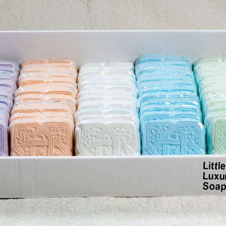 Shower Fizzies - 120g individually wrapped 60 in a shelf box for wholesale by Little Luxuries Soapworks