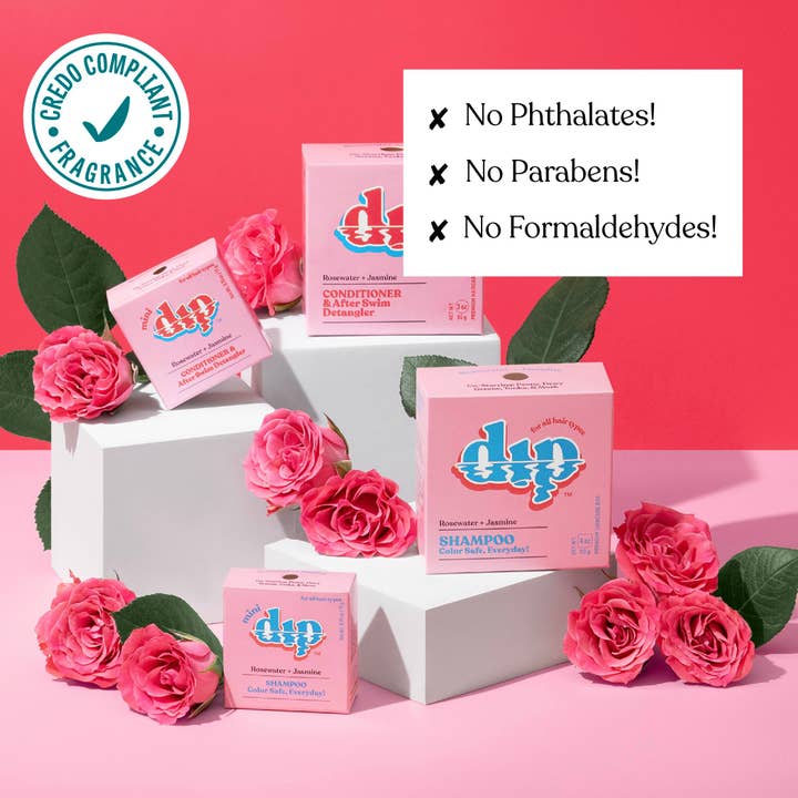 Dip - Wholesale Shampoo Puck/Solid Shampoo - Mini Dip Shampoo Bar: Color Safe, Everyday - Rosewater & Jasmine4
