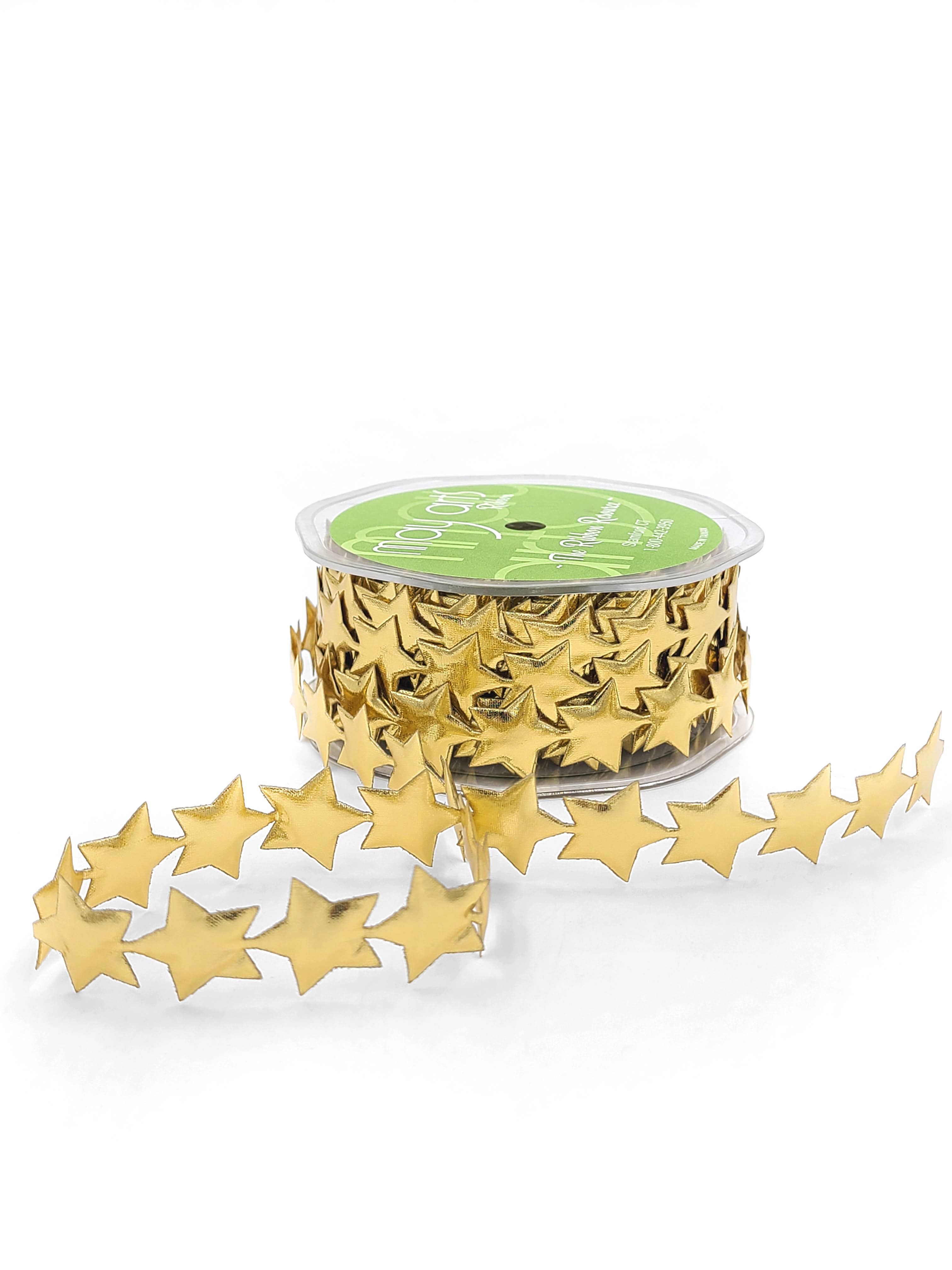 May Arts Ribbon - Vendita all'ingrosso Nastri - Confezione regalo - Nastro satinato a forma di stella gonfia0