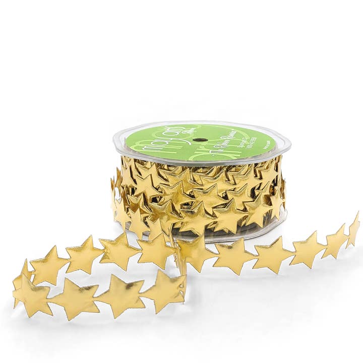 May Arts Ribbon - Wholesale Ribbon - Gift Wrapping - Satin Puffy Star Shape Ribbon