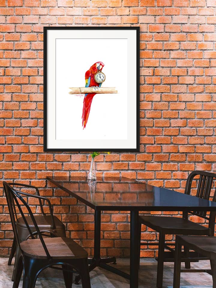 "Its Five O'Clock HERE!" (art print) for wholesale by davidkjonesart