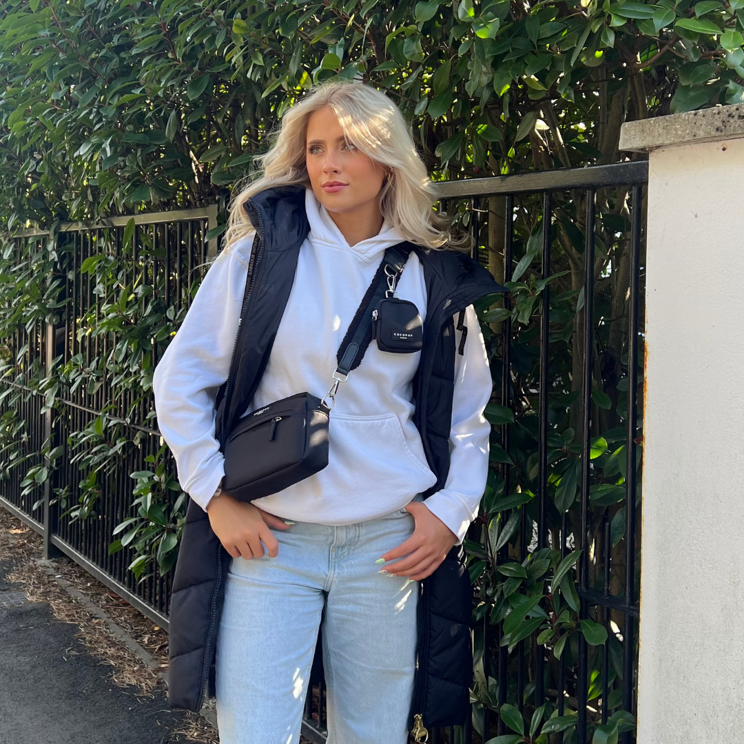 Cocopup London - Vendita all'ingrosso Cinghia per borsa - Unisex - Tracolla per borsa - Nero semplice5