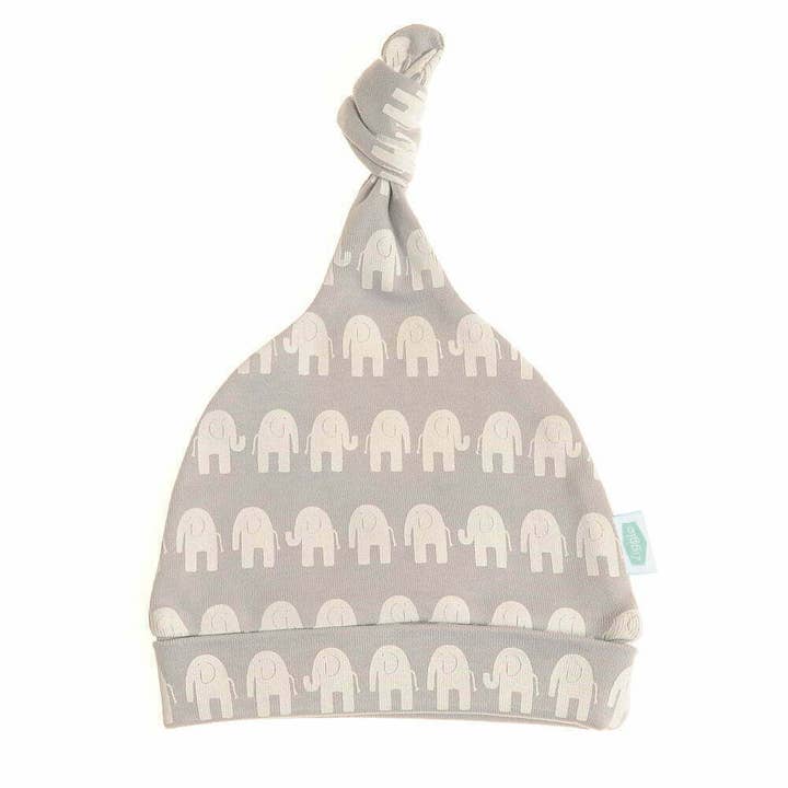 Grau mit weißen Elefanten Hut für den Großhandel von Ziggle Baby