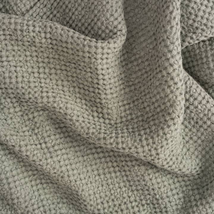 Sage Green Waffle Blanket for wholesale on Faire1