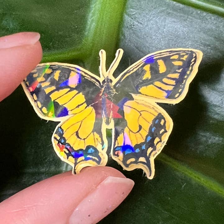 Mini Swallowtail Butterfly Sticker - Light-weight / Indoor: πΏπ for wholesale by Granola Girl Outfitters