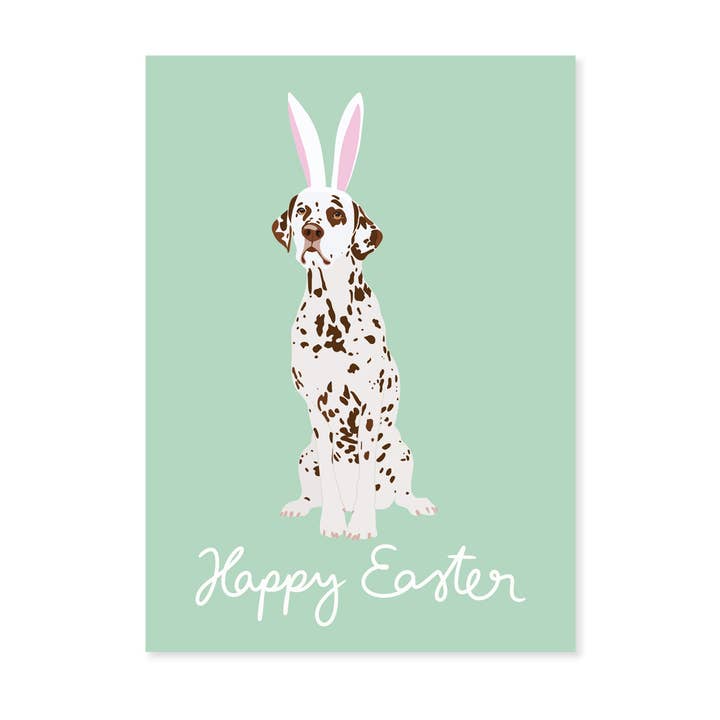 Paaskaart met dalmatiër voor wholesale door Lieblingspfote