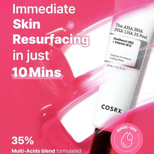 Exod International - Wholesale Facial Peel - COSRX The AHA BHA PHA LHA 35 Peel 30ml