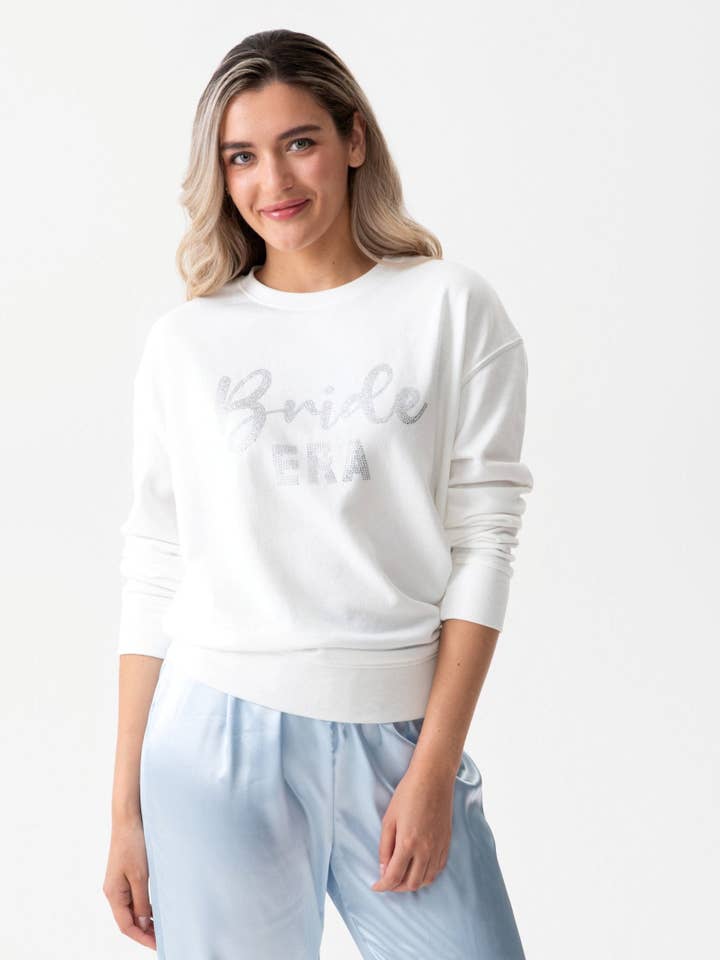 Shiraleah - Wholesale Graphic Sweatshirt - Women's - "BRIDE ERA" SWEATSHIRT, IVORY1