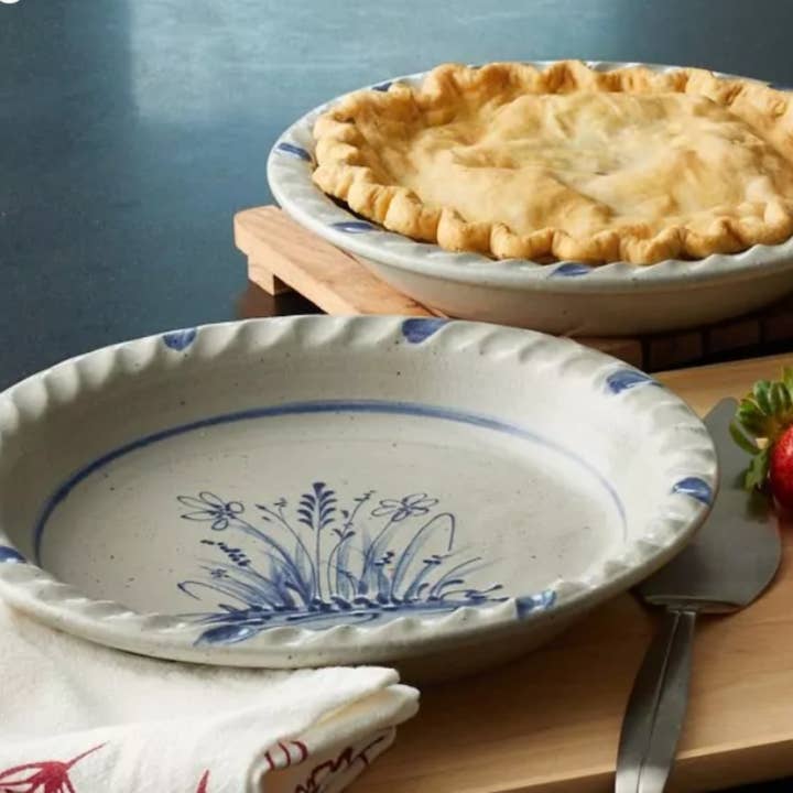 Rowe Pottery - Vente Assiette - Assiette à tarte - Wildflower1