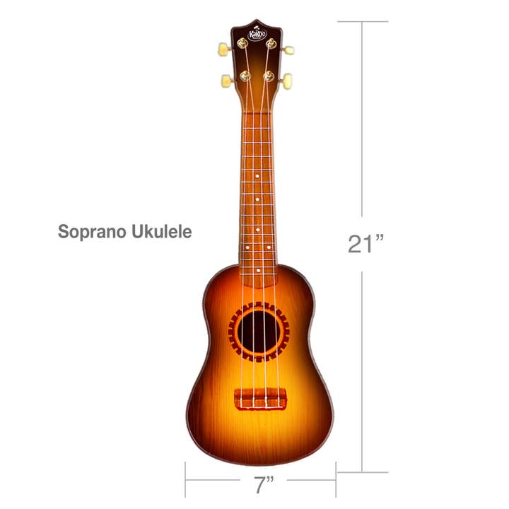 Salus Brands – Großhandel Musikspielzeug – Kind & Baby – Kako'o Music Sunburst-Ukulele (Solide Packung)