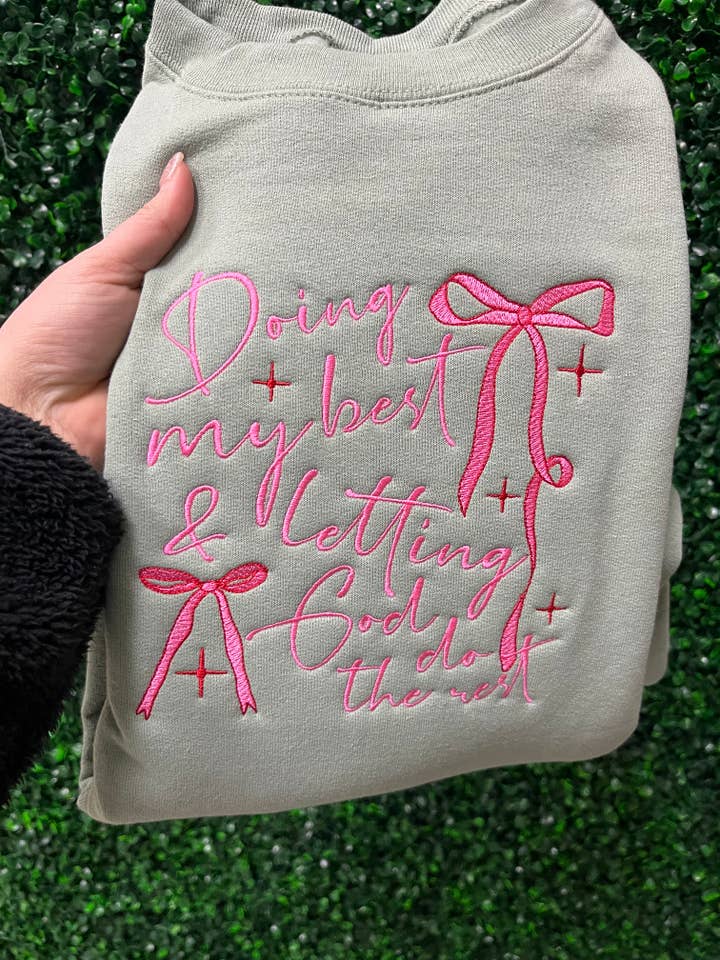 Fare del mio meglio e lasciare che Dio faccia il resto. per la vendita all'ingrosso da parte di Lhite Graphics