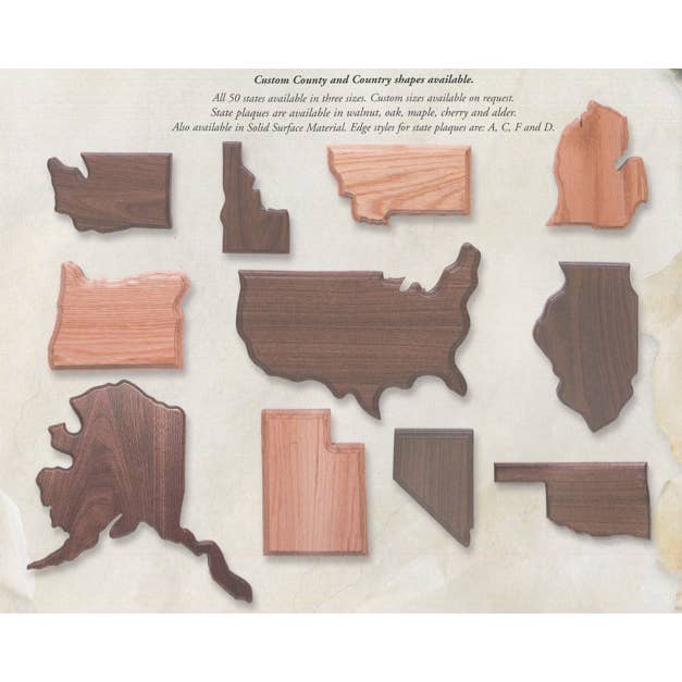 Statlig plakett för wholesale av Big Sky Woodcrafters