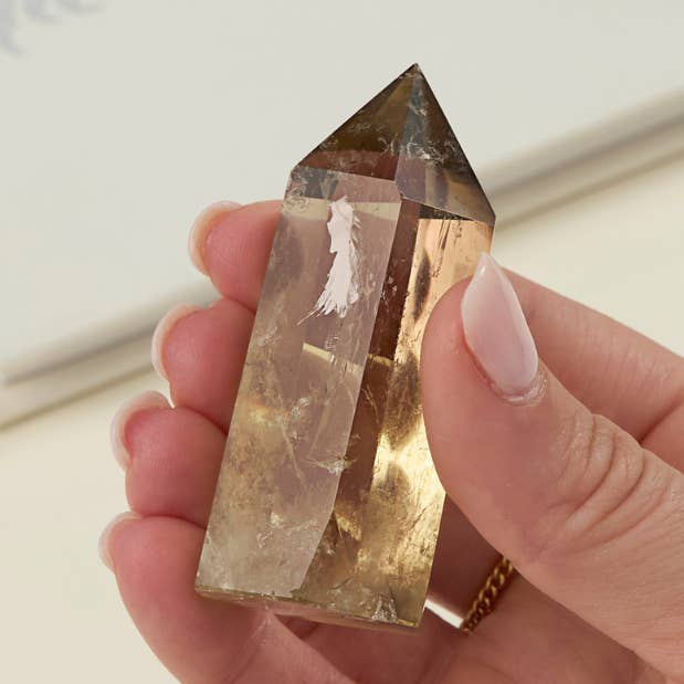 GeoCentral - Wholesale Spiritual Stone/Crystal - Citrine Crystal Tower – Hand Carved, Polished Points0