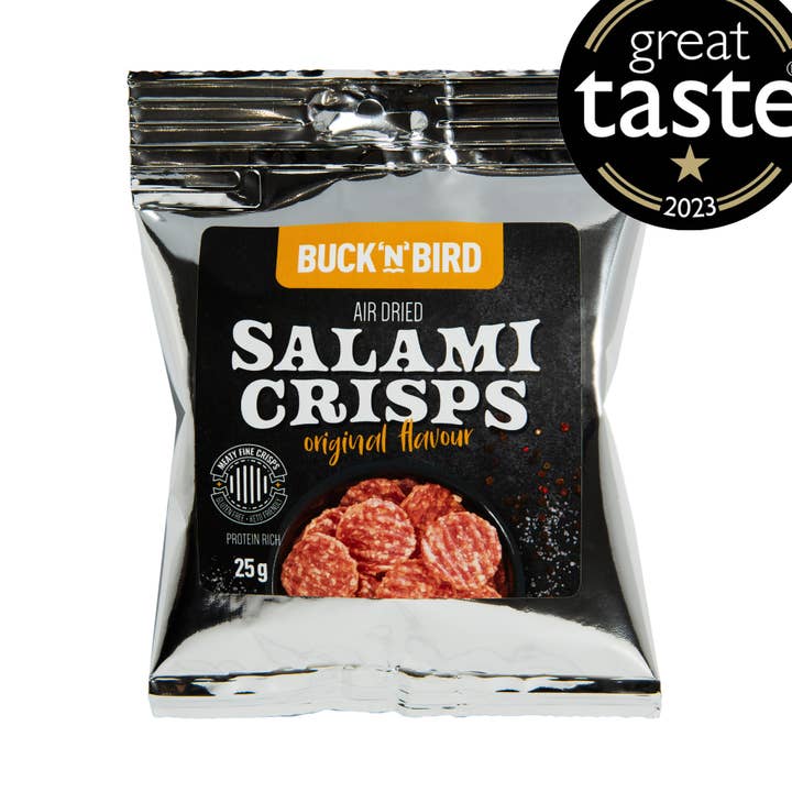 Bucknbird Salami chips - Original for engroshandel hos Bucknbird