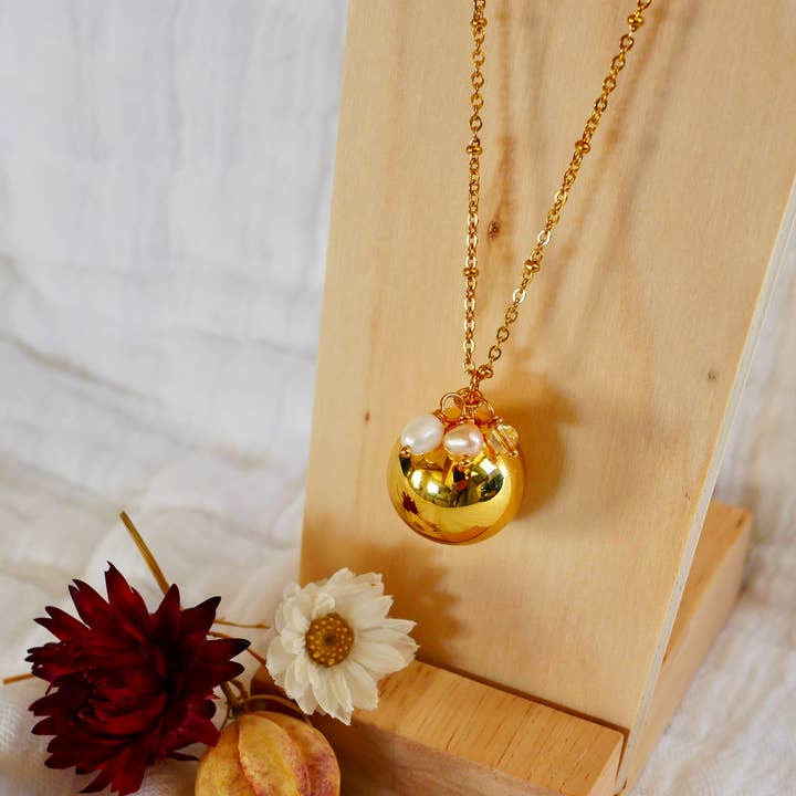 Bola para gravidez com pérolas de água doce Lluvia por atacado de Lluvia