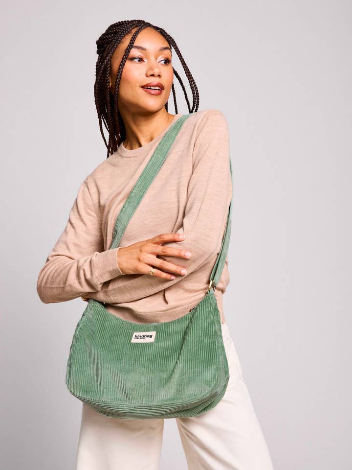 Sac Rosa Velours Vert d'eau pour la vente par Hindbag