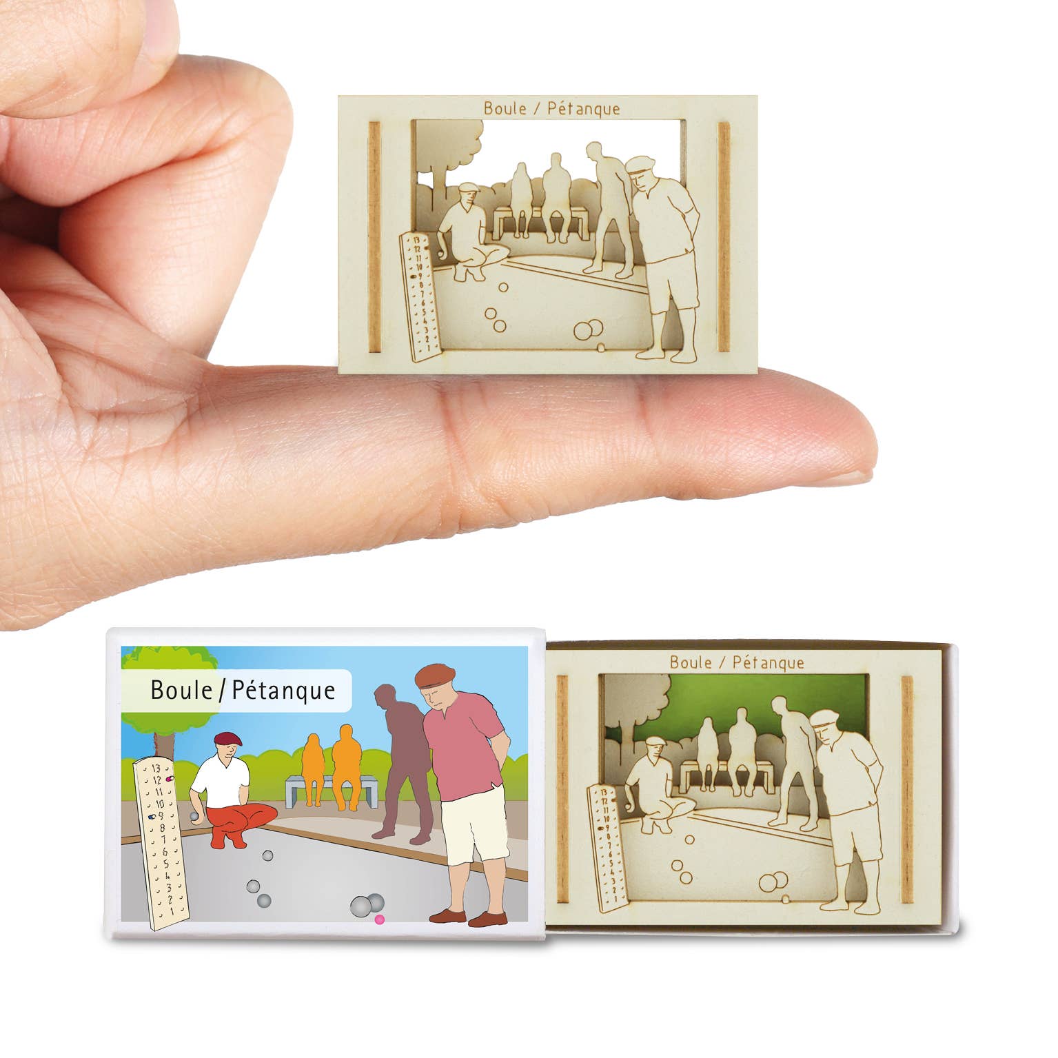 SILHOUBOX - Wholesale Decorative Tabletop Object - Boule & Pétanque Silhoubox S — gift items1
