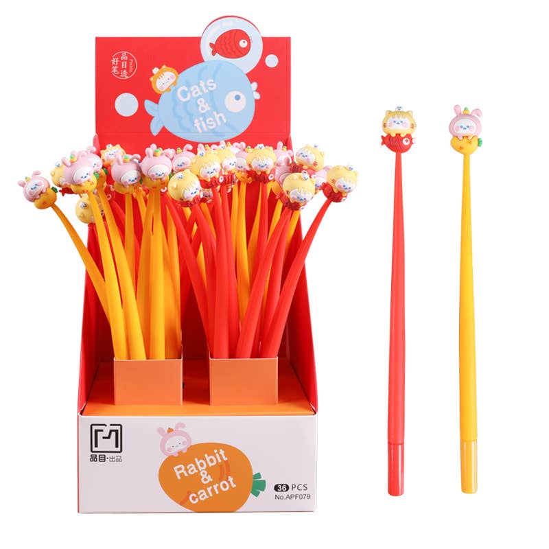 BCmini - Vente Stylos - 22693 Stylo Gel Chat & Poisson-483