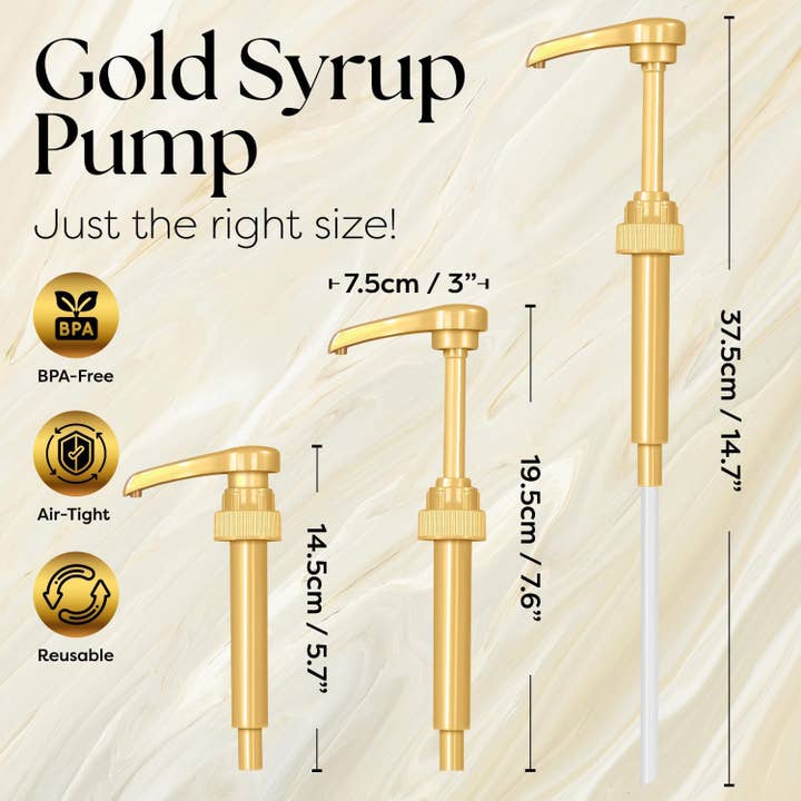 Syruvia - Wholesale Drink Topper - Syruvia Syrup Pump For 750ml Syrup Bottle (Pack of 12)