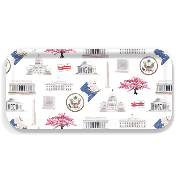 The Muddy Dog – wholesale Prydnadsbricka – Washington DC för alltid! Serveringsbricka i björk: Tre storlekar2