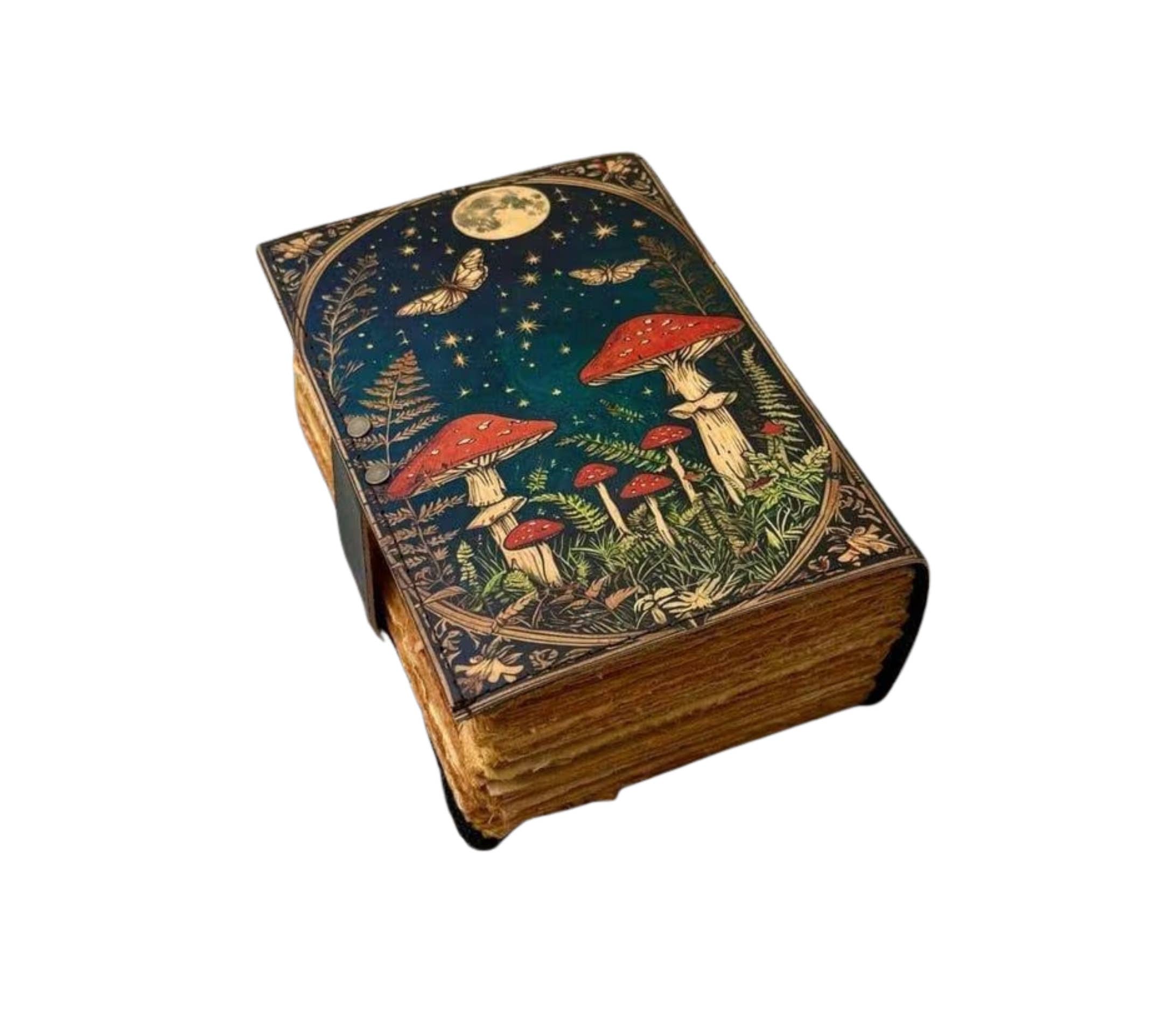 Billion Brothers – wholesale Journal cover – Mushroom Leather Journal Notebook Travel Diary Spell Book3