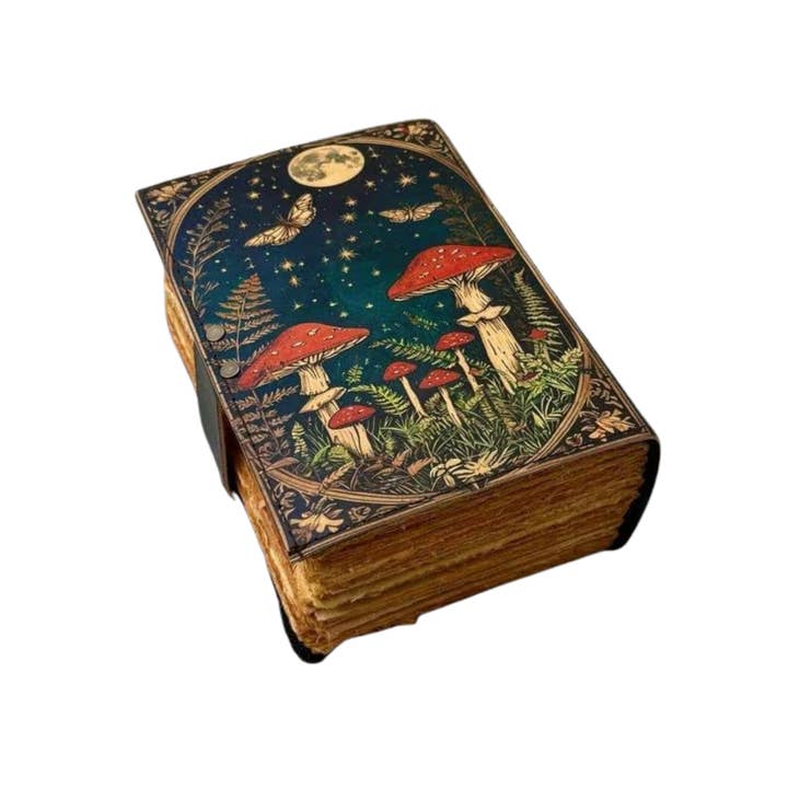 Billion Brothers – wholesale Journal cover – Mushroom Leather Journal Notebook Travel Diary Spell Book3
