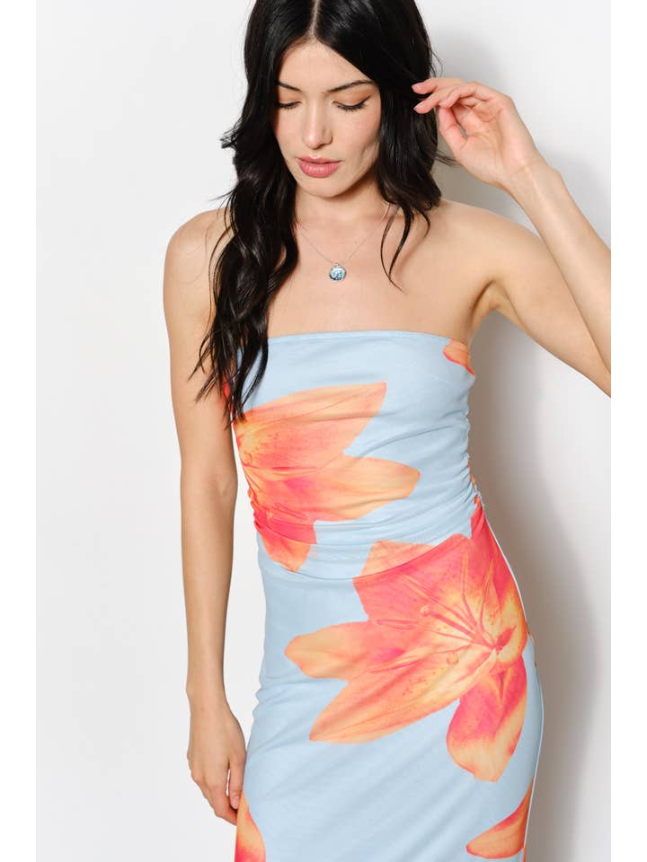 Pretty Garbage - Wholesale Dress - Women's - EVELYN EXCLUSIVE FLORAL PRINT DRESS