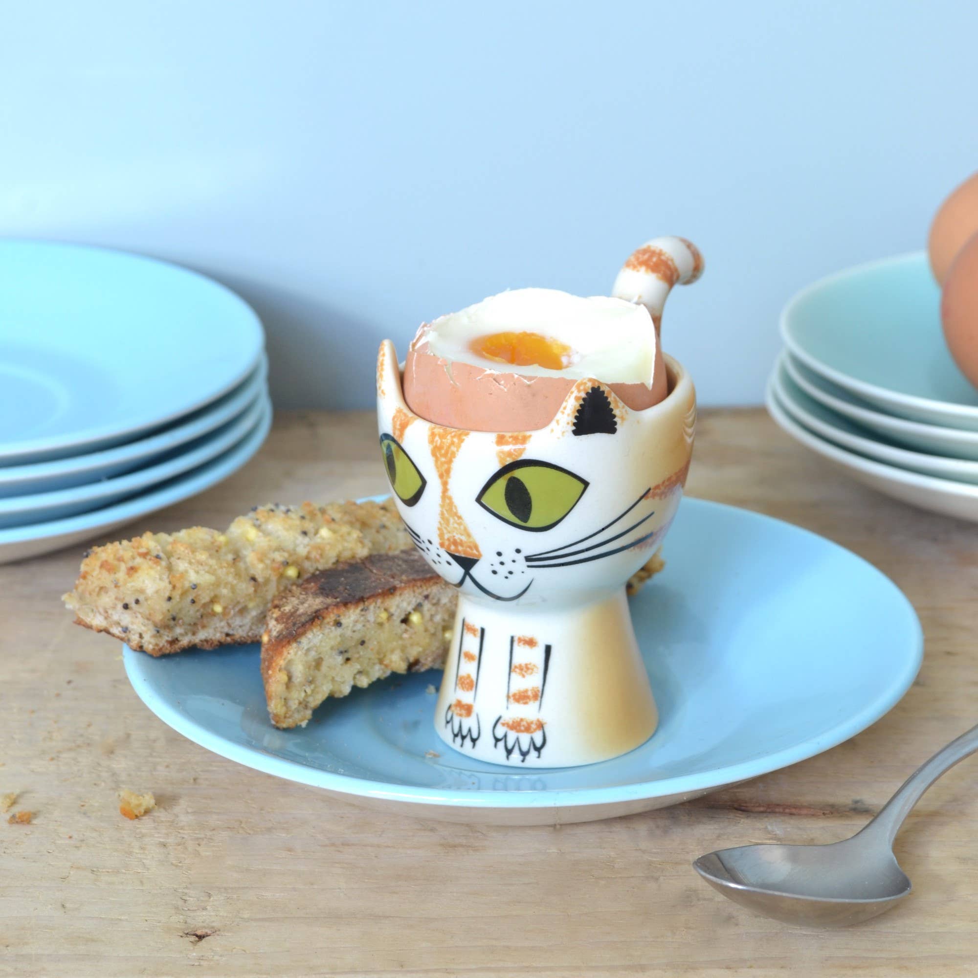 Hannah Turner Ltd – wholesale Egg cup/holder – Ginger Cat Egg Cup4