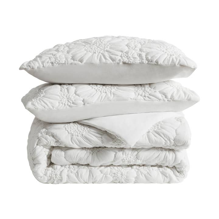 Lou Lou Cotton Jersey Duvet Cover Set - Ivory for wholesale by New Season Textile Inc