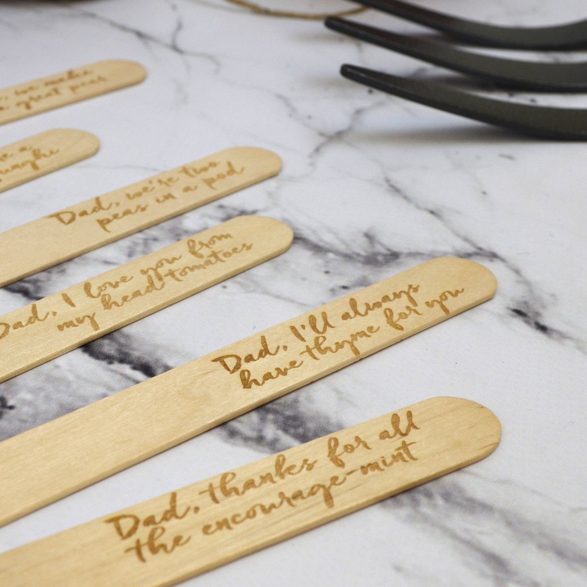 Grace & Favour Home - Wholesale Garden/Lawn Stake - Funny Plant Marker Set For Dads3