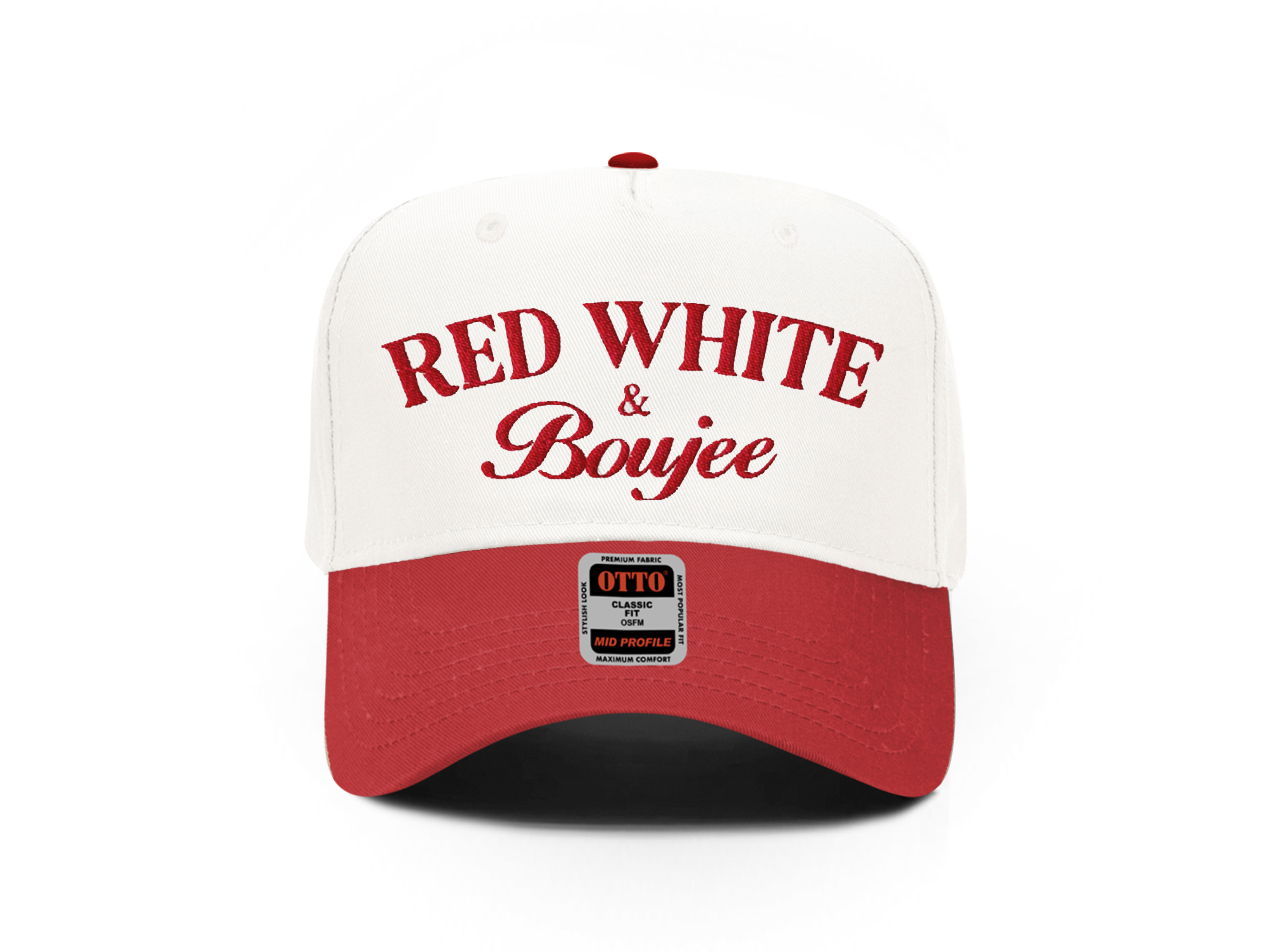 PAYRESPECTS - Vendita all'ingrosso Cappellino  da camionista - Unisex - Cappello Vintage Trucker Rosso Bianco e Boujee, Cappello del Quattro Luglio0