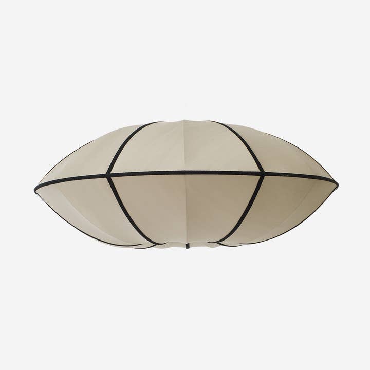 "UFO" Lampshade in Classic Silk with Black Ribbon for wholesale by Oi Soi Oi