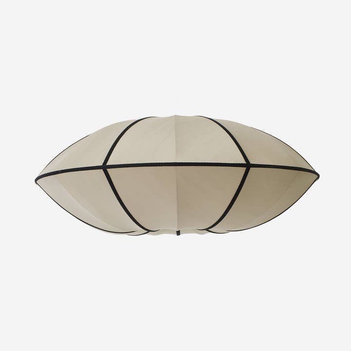 "UFO" Lampshade in Classic Silk with Black Ribbon for wholesale by Oi Soi Oi