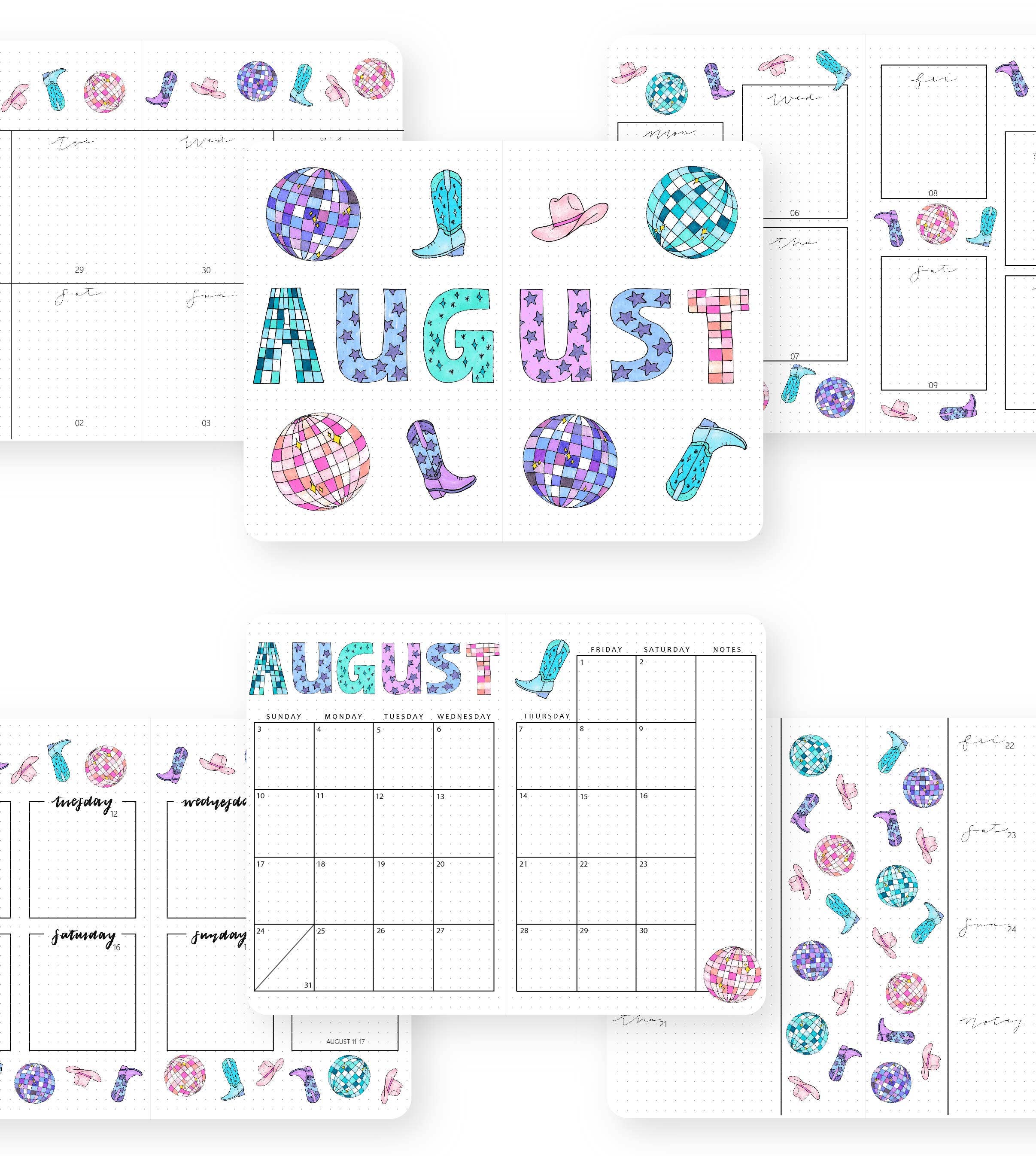 Linda Tong Planners - Wholesale Planner - 2026 Illustrated Planner Light Gray6