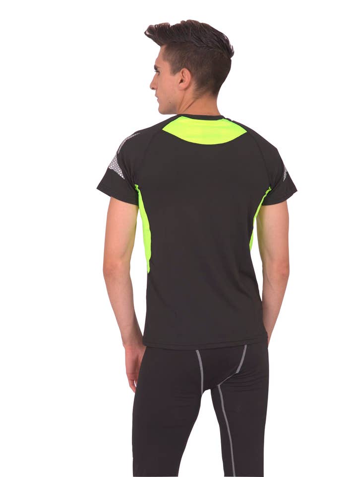Savoy Active - Vente Chemise – homme - Tshirt Schuyler - Noir & Jaune3