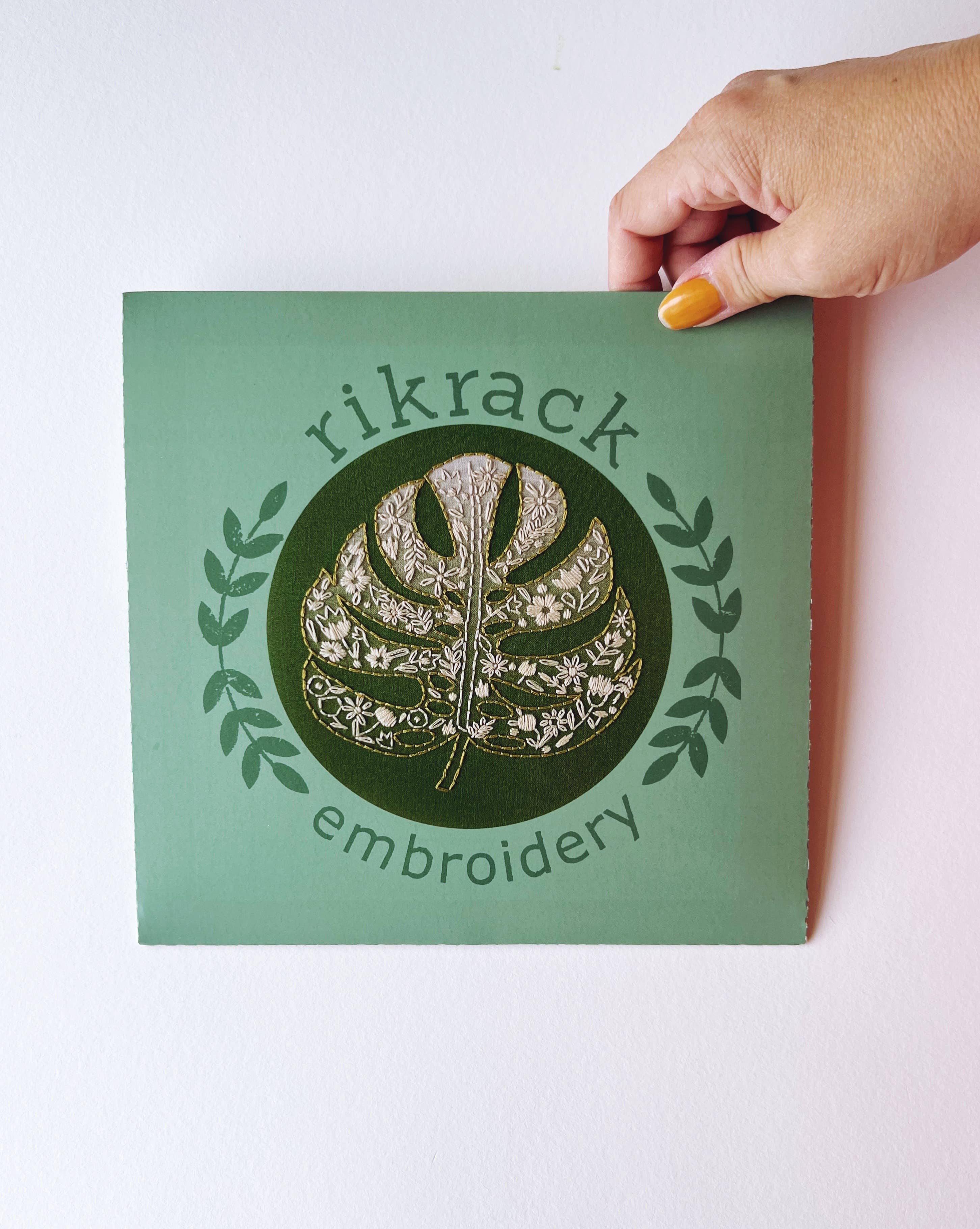 Rikrack - Wholesale Craft Sewing Kit - Monstera Embroidery Kit6