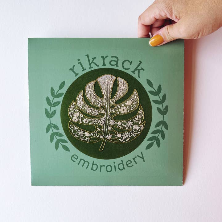 Rikrack - Wholesale Craft Sewing Kit - Monstera Embroidery Kit6