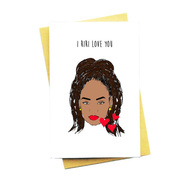 I Riri Love You - Tarjeta de felicitación para venta al por mayor de Nocturnal Paper