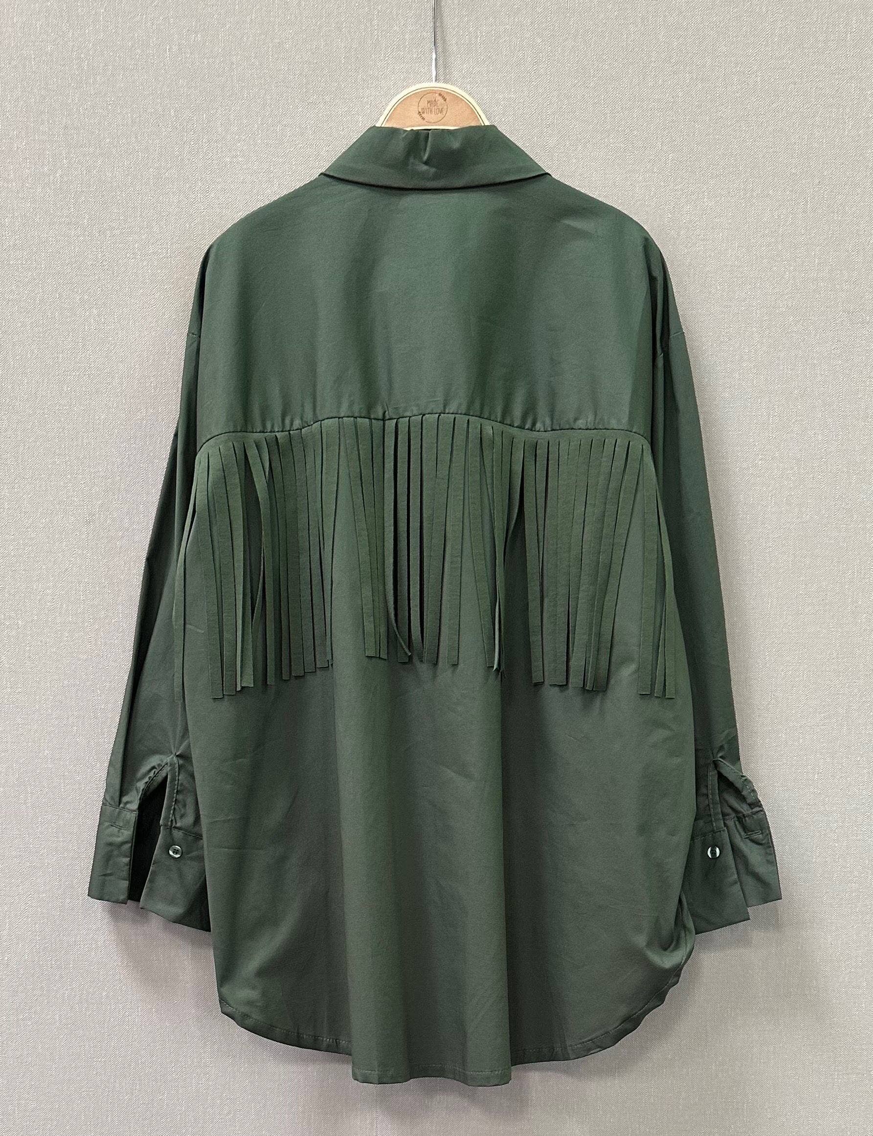 SWEET MAGIC MODA Y COMPLEMENTOS - Wholesale Button Down Shirt - Women's - COTTON FRINGE SHIRT4