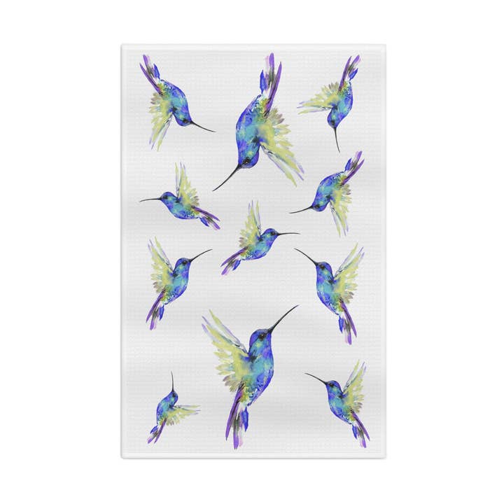 Hummingbird “Flossie” Microfiber Towel for wholesale by Blue Cava