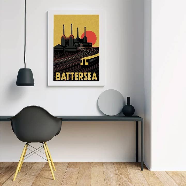 Battersea London Art Print for engroshandel hos EYE FOR LONDON PRINTS