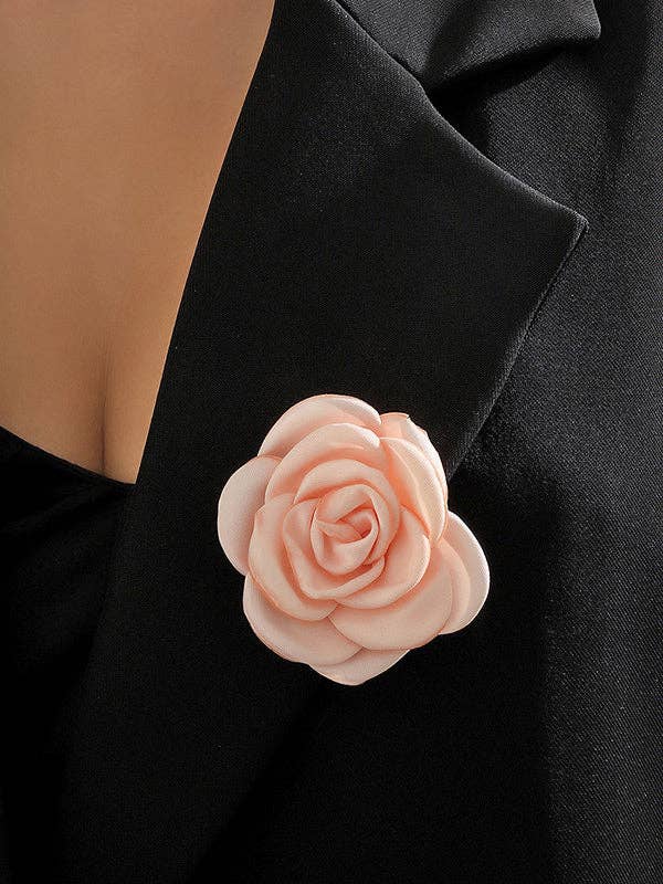 VividLux - Wholesale Brooch - Solid Color Three-Dimensional Flower Brooch Accessories0