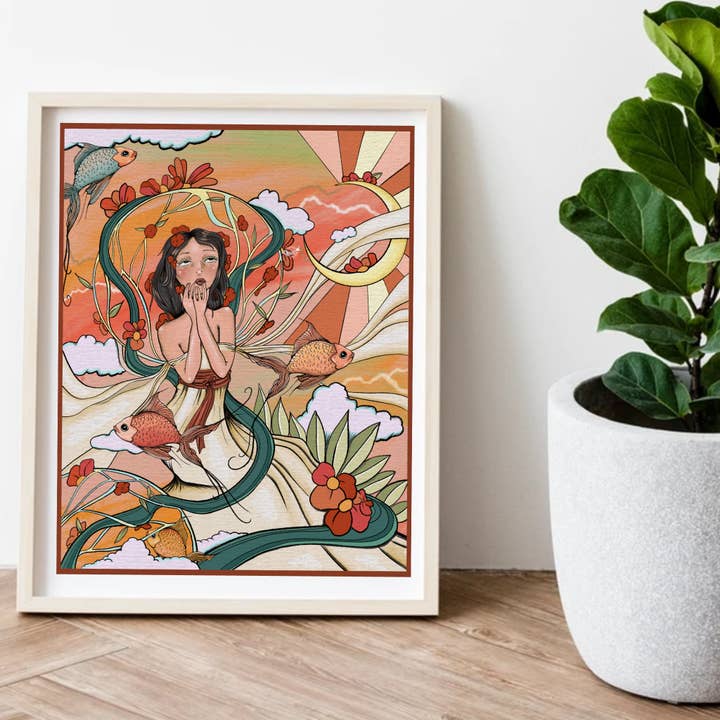 Más allá de las nubes para venta al por mayor de Danielle's Illustrations @danigdoodle